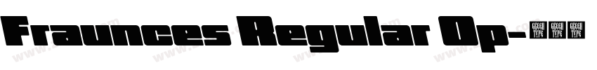 Fraunces Regular Op字体转换
